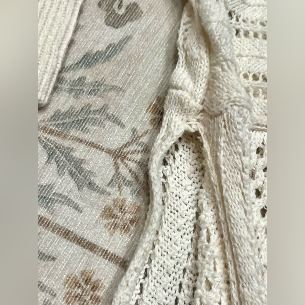 Anthropologie Beach & Vacation Knit Midi Swimsuit Cover-Up Size Small Petite - Picture 8 of 8
